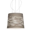 Suspension tress grande de couleur greige par le designer Marc Sadler de la marque Foscarini en vente chez Valente Design