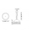 Dimension suspension Kelly Medium Dome 60 Lodes - Studio Italia Design Valente Design Andrea Tosetto