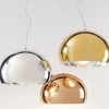 Suspensions Small FL/Y Metal Kartell - Valente Design - mise en scène or chrome cuivre