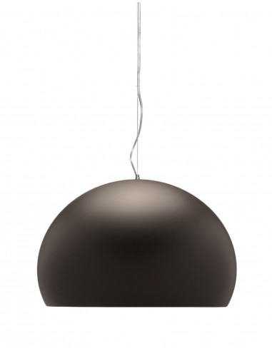 Suspension small FL/Y opaque marron mat pour la maison italienne Kartell