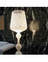 Lampadaire LED haut de gamme de salon KABUKI  blanc, marque Kartell sur pied
