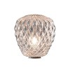 lampe de Table Pinecone cage chromée verre transparent Fontana Arte Valente Design Paola Navone 
