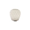 lampe de Table Pinecone cage chromée verre blanc Fontana Arte Valente Design Paola Navone 