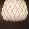 Suspension Pinecone cage chromée verre blanc Fontana Arte Valente Design Paola Navone détails