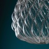 Suspension Pinecone cage chromée verre transparent Fontana Arte Valente Design Paola Navone détail