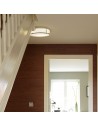 Plafonnier Mashiko Round 300 chrome en situation astro lighting - Valente Design