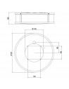  Plafonnier Mashiko round 300 plan astro lighting - Valente Design