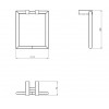 Porte serviette anneau Metric chromé brillant et inox mat de la marque pomd'or