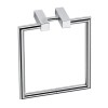 Porte serviette rond Pom d'Or chromé brillant et inox mat 
