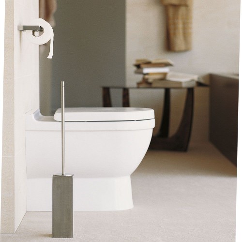 porte balai en finition chromé brillant et inox mat de la marque Pomd'or