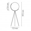 Lampadaire Superloon plan de flos 
