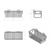 Porte produits 30 cm à coller Duo Round par Bath+