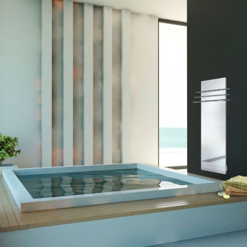 Sèche serviettes Solaris 1500w effet miroir de la marque Fondis - Valente design