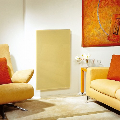 Radiateur Solaris vertical 63 1000W beige brillant de la marque Fondis - Valente Design
