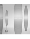 Lampadaire Havana Alu Variateur foscarini mise en scène blanc