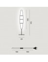 Lampadaire Havana Alu Variateur foscarini plan dimensions