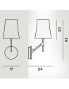 Dimension applique Birdie Foscarini - Valente Design