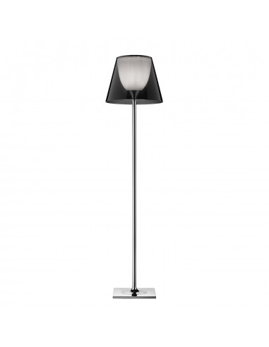 Lampadaire Ktribe F2 avec abat-jour de couleur fumé - designer Philippe Starck - marque FLOS - revendeur Valente Design