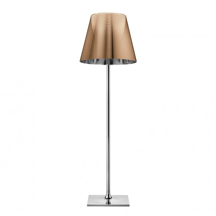 Lampadaire Ktribe F3 avec abat-jour en bronze - designer Philippe Starck - marque FLOS - revendeur Valente Design