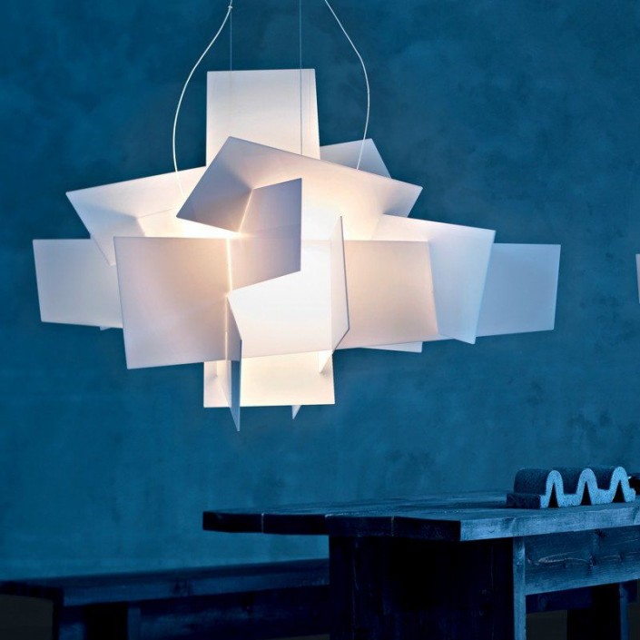 Suspension Big Bang XL blanche Foscarini - Valente Design