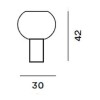 Lampe de table Buds 3 plan