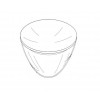 remplacement Diffuseur verre Taccia small schéma de Flos - Valente Design