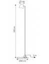 Schéma du lampadaire extérieur Parker de la marque Royal Botania chez Valente Design