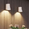 Ensemble d'appliques murales outdoor Beacon en porcelaine blanche et teck de Royal Botania en vente chez Valente Design