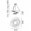 Suspension Pirce Mini Halo plan Artemide