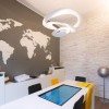 Suspension Pirce Mini Halo blanc mise en situation Artemide