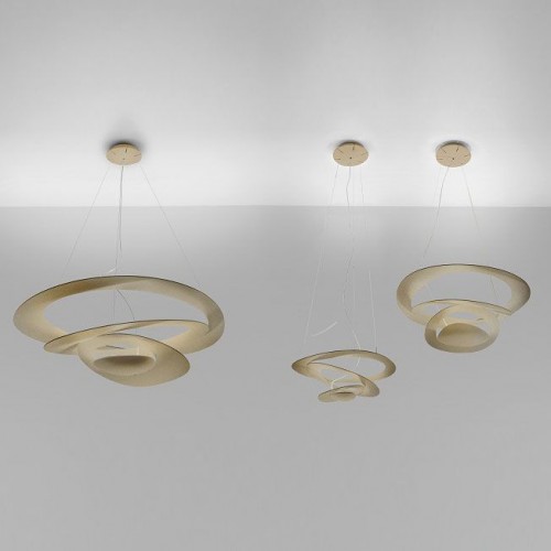 Suspension Pirce Micro Led mise en scène or Artemide