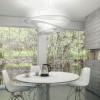 suspension pirce blanc mise en scène Artemide