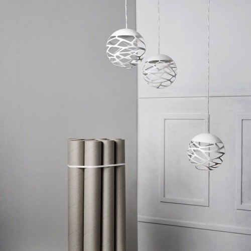 suspension multiple kelly cluster 3 sphères blanc de Lodes Studio Italia Design - Valente Design