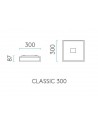 Plafonnier Mashiko Classic 300 chrome poli schéma astro lighting  - Valente Design