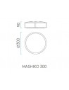 Plafonnier Mashiko Round 300 schémas astro lighting - Valente Design