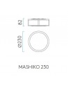 Plafonnier Mashiko Round 230 schémas astro lighting - Valente Design