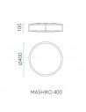 Plafonnier Mashiko Round 400 Astro Lighting plan  - Valente design