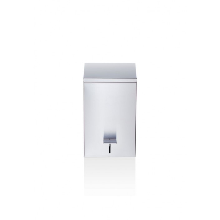 Poubelle TE 70 softclose carrée à pédale acier mat Decor Walther