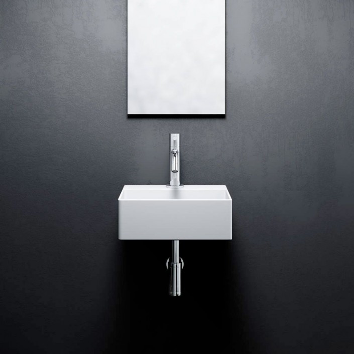 Lave mains Flush 1  céramique blanc brillant pour la marque Clou