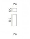 Applique Messina 130 Inox plan shéma