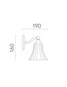 applique nena dimensions astro lighting - Valente Design