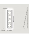 Valente design luminaires Lampadaire Dolmen schema dimensions