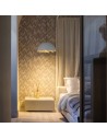 Chambre avec lampe Postkrisi 49 blanc et or CATELLANI & SMITH - Valente Design