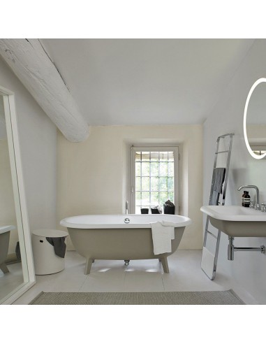 Baignoire Ottocento - gris clair / blanc - Agape - Valentedesign.com