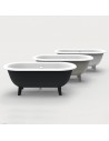 3 baignoire Ottocentos - gris foncé / blanc, gris clair / blanc / blanc - Agape - Valentedesign.com