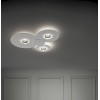 Valente design luminaires plafonniers Burgia triple blanc de Lodes Studio Italia Design