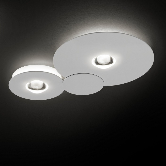 Plafonnier Bugia double blanc de Lodes Studio Italia Design - Valente Design
