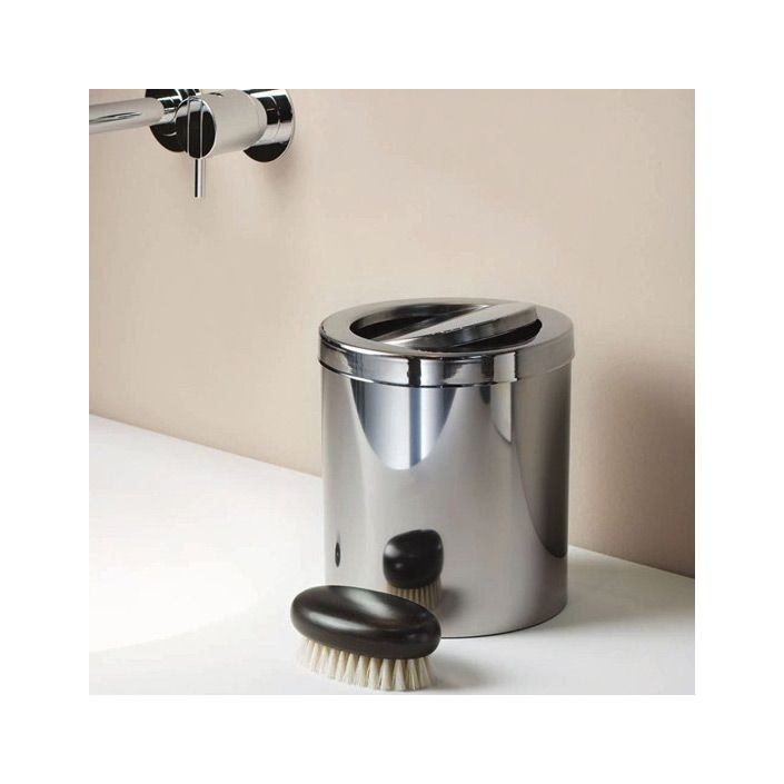 valente design-accessoires bain-mini poubelle DW1240-acier poli- ambiance Decor Walther