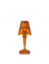 Lampe de table sans fil Battery transparent ambre Kartell - Valente Design