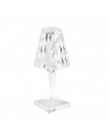 Lampe de table sans fil Battery transparent cristal Kartell - Valente Design - de profil